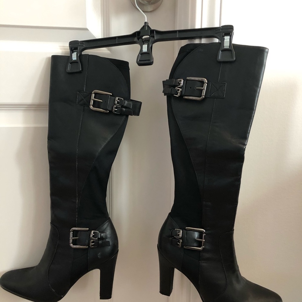 Boots black 4” heel